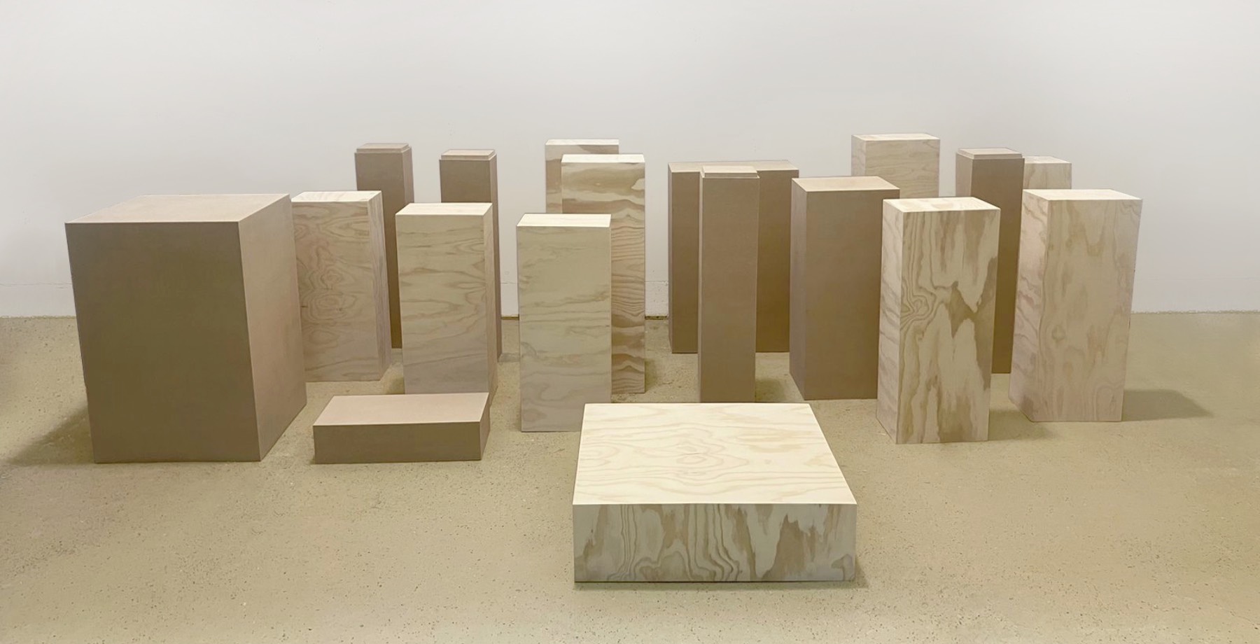 A group of pedestals made by Aconite